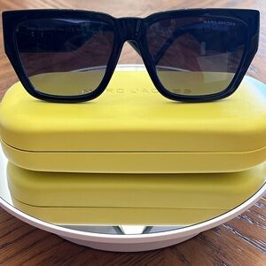 Marc Jacobs Black Polarized Logo Sunglasses